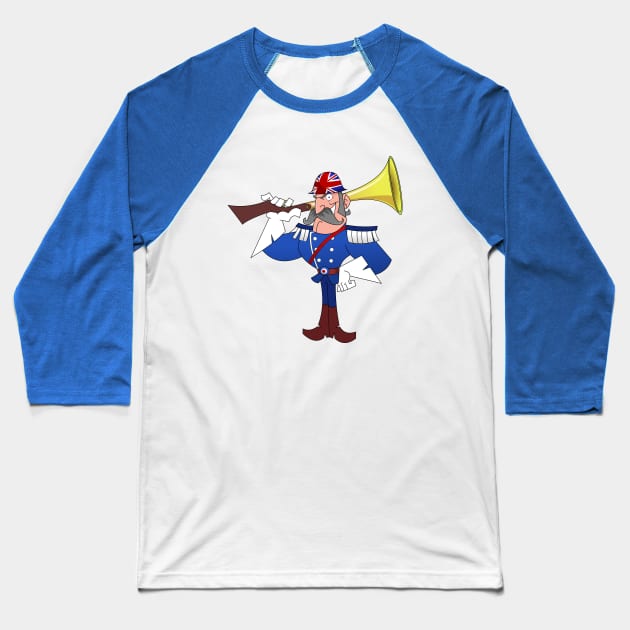 Union Jack Baseball T-Shirt by AndroidCodex